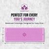 Clever Yoga Hot Yoga Mat Towel  Non-Slip Grip for Hot Yoga, Sweat Absorbent, Honeycomb Silicone Grip, Stays Flat  Ideal for Pilates, Travel, Washable & Lightweight - Lilac view 4