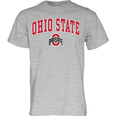 Blue 84 Men's Ohio State Buckeyes T Shirt Gray Arching Over, Ohio State Buckeyes Gray, Large