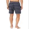 Amazon Essentials Men's 9" Swim Trunks with Mesh Lining, Pockets, Drawstring Closure, Navy Stripe, X-Large view 3