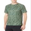 Amazon Essentials Men's Slim-Fit Short-Sleeve Quick-Dry UPF 50 Swim Tee, Olive Hibiscus Flower, X-Small view 1