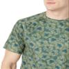 Amazon Essentials Men's Slim-Fit Short-Sleeve Quick-Dry UPF 50 Swim Tee, Olive Hibiscus Flower, Medium view 3