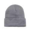 6 Pack Plain Long Cuffed Beanie for Mens and Womens Skulls (Light Grey) view 1