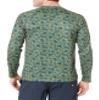 Amazon Essentials Men's Long-Sleeve Quick-Dry UPF 50 Swim Tee, Olive Hibiscus Flower, X-Large view 2