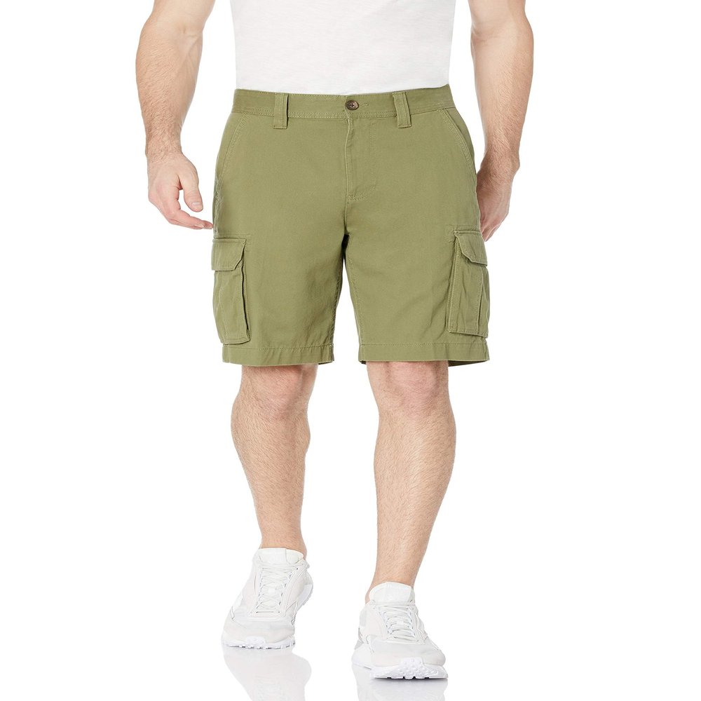Amazon Essentials Men's Classic-Fit Cargo Short (Available in Big & Tall), Light Olive, 34