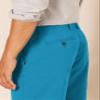 Amazon Essentials Men's Classic-Fit 9" Chino Shorts, Teal Blue, 31 view 4