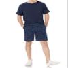Amazon Essentials Men's Classic-Fit 9" Chino Shorts, Indigo Palm Leaf Print, 36 view 4