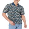 Amazon Essentials Men's Regular-Fit Cotton Pique Polo Shirt (Available in Big & Tall), Blue Pineapple, Small view 1