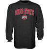 Blue 84 Men's Ohio State Buckeyes Long Sleeve T Shirt Dark Heather Arching Over, Ohio State Buckeyes Dark Heather, XX-Large view 1
