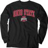 Blue 84 Men's Ohio State Buckeyes Long Sleeve T Shirt Dark Heather Arching Over, Ohio State Buckeyes Dark Heather, XX-Large view 2
