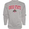Blue 84 Men's Ohio State Buckeyes Crewneck Sweatshirt Gray Arching Over, Ohio State Buckeyes Gray, XX-Large view 1