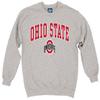 Blue 84 Men's Ohio State Buckeyes Crewneck Sweatshirt Gray Arching Over, Ohio State Buckeyes Gray, XX-Large view 2