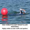 Open Water Swim Buoy | Highly Visible, Increases Safety | Great for Recreational Swimmers, Triathletes, Kayakers | Low Resistence (Red) view 3