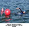 Open Water Swim Buoy | Highly Visible, Increases Safety | Great for Recreational Swimmers, Triathletes, Kayakers | Low Resistence (Red) view 4