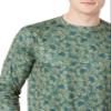 Amazon Essentials Men's Long-Sleeve Quick-Dry UPF 50 Swim Tee, Olive Hibiscus, XX-Large view 3