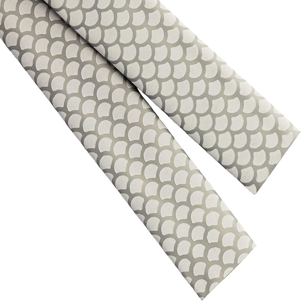 GHOSTWIRE SHINRATECH MakoGrip Fish Scale Pattern DIY Heat Shrink Sleeve Wrap - Width: 30mm, Length: 1 Meter - Fishing Rod Handle Cork Non Slip Waterproof Insulation Durable Repair (Gray)