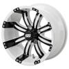 RM Cart golf cart accessories - 12" Casino White/Black Golf Cart Wheel (Set of 4) view 1