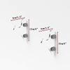 WANLIAN lightsaber rack, wall-mounted lightsaber rack, suitable for swords, 1 pair of lightsaber sabers (Transparent) view 2