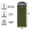 Friendriver XL Size Upgraded Version of Camping Sleeping Bag 4 Seasons Warm and Cool, Lighter Weight, Adults and Children Can Use Waterproof Camping Bag, Travel and Outdoor Activities (Green, Single) view 2
