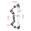 ZSHJGJR Archery Compound Bow for Youth and Beginner Youth Hunting Bow for Target Practice Shooting Hunting 18"-29" 15-45lbs (Black) view 2
