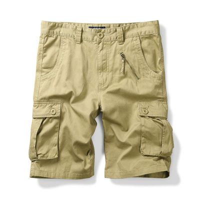 OCHENTA Men's Cotton Cargo Shorts with 6 Pockets Casual Army Military Work Summer Shorts Khaki 42