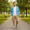 OCHENTA Men's Cotton Cargo Shorts with 6 Pockets Casual Army Military Work Summer Shorts Khaki 42 view 3