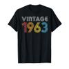 1963. Vintage 1963 Gift for Men Women Made Born in 1963 T-Shirt view 1