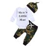 Nokpsedcb Baby Boys Hooded Top Autumn New Long Sleeve Sweatshirt+Drawstring Long Pants Trousers Outfits Set (6-12 Months, F-little man) view 1