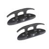 Boat Folding Cleats 4-1/4 inch Marine Dock Cleats Flip Up Boat Cleats Stainless Steel,with Installation Accessories Pair view 3