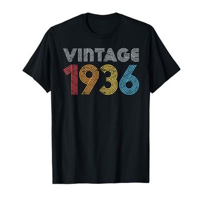 1936. Vintage 1936 Gift for Men Women Made Born in 1936 T-Shirt
