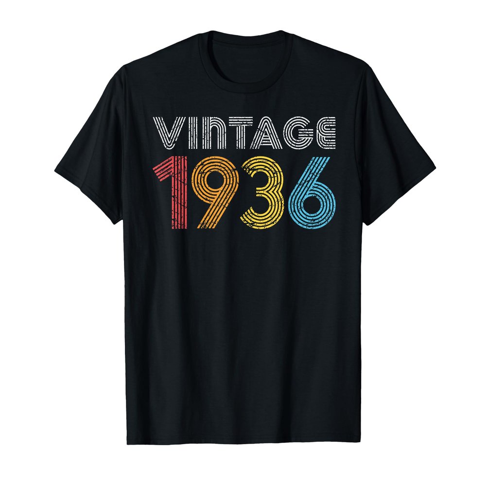1936. Vintage 1936 Gift for Men Women Made Born in 1936 T-Shirt