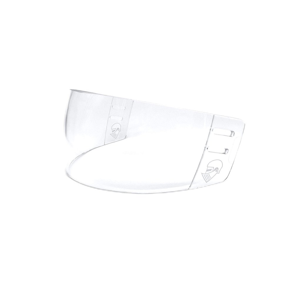 Wargate Hockey Straight-Cut Pro Visor for Adults (Anti-Scratch/Anti-Fog) CE Certified (Clear)