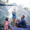 KAZOO Family Camping Tent Large Waterproof Tipi Tents 8 Person Room Teepee Tent Instant Setup Double Layer (Off-White) view 3