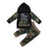 Nokpsedcb Baby Boys Hooded Top Autumn New Long Sleeve Sweatshirt+Drawstring Long Pants Trousers Outfits Set (6-12 Months, H-Black) view 1