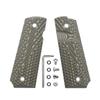 1911 G10 Grips, Full Size (Government/Commander) - Ambi Safety Cut - OPS Texture OD/Green view 1