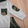 Nokpsedcb Baby Boys Hooded Top Autumn New Long Sleeve Sweatshirt+Drawstring Long Pants Trousers Outfits Set (0-6 Months, H-Grey) view 3