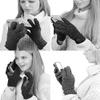 C.C Unisex Cable Knit Winter Warm Anti-Slip Touchscreen Texting Gloves, Sage view 2