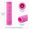 4Pcs Bike Handle Grips, Kids Non-Slip-Rubber Bicycle Handlebar Grips, Specialized Replacement Bike Grips, for Beach Cruiser Razor Scooter Foldable Mountain Bicycle Tricycle BMX MTB view 2