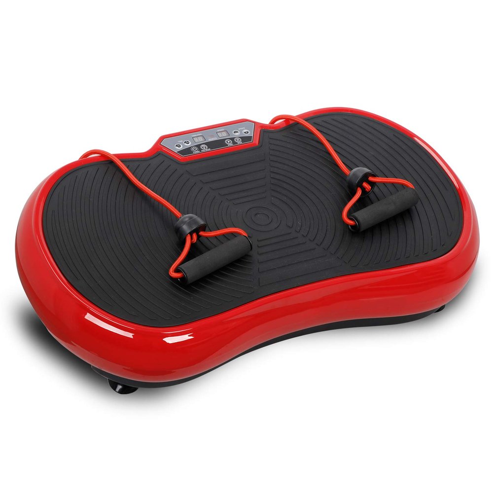 LEMY Vibration Plate Exercise Machine,Full Body Shaker with Bluetooth and Remote Control,Vibrating Plate Machine for Fitness,Training (Red)