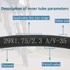 BWSHLF 29" Bike Tubes (4 Pack), MTB Bicycle Replacement Durable Butyl Rubber Fit 29x1.75/2.3, Schrader Valve 35mm view 2