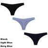 Ekouaer Women Underpants Seamless Thong Low Waist G-String Cotton Breathable Underwear 6 Pack Invisible Small Panties view 3