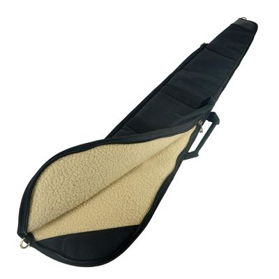 Tas Trost Portable 52inch Padded Shotgun Case Magazine Storage, Leather and Cotton Canvas Shotgun Gun Carry Bag Adjustable with Handle (Black)