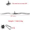 ZXFF Fitness Cable Accessories, Rotating Bend Handle LAT Pull-Down Lever Handle Accessories, Used for Cable Machine Rotating Hanger, Non-Slip Handle Home Fitness Equipment (Size : L68cm) view 2