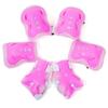 MinLia 6PCS/Set Children's Roller Skating Protective Gear, Knee Pads Elbow Pads Bracer Sports Safety Protective Gear Set(Pink) view 1