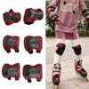 MinLia 6PCS/Set Children's Roller Skating Protective Gear, Knee Pads Elbow Pads Bracer Sports Safety Protective Gear Set(Pink) view 2