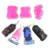 MinLia 6PCS/Set Children's Roller Skating Protective Gear, Knee Pads Elbow Pads Bracer Sports Safety Protective Gear Set(Pink) view 4