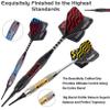 Turnart Darts Plastic Tip - Professional Soft Tip Darts Set for Electronic Dartboard 9 Pcs 18 Grams with 50 Extra Tips 9 Shafts 27 Flights Tool Kit Flight Protectors and Gift Darts Case (Tungsten) view 3