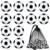 Coopay 12 Pieces 36mm Foosball Balls Table Football Soccer Replacement Balls for Official Tabletop Game with a Black Drawstring Bag (Black/White) view 1