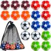 Coopay 18 Pieces 32mm Foosball Balls Table Multicolor Football Soccer Replacement Balls for Official Tabletop Game with a Black Drawstring Bag (Multicolour Star) view 1