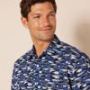 Amazon Essentials Men's Regular-Fit Short-Sleeve Print Shirt, Blue Fish, Small view 4