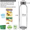 Brieftons Pack of 6 Glass Water Bottles & 6 Silicone Sleeves view 4